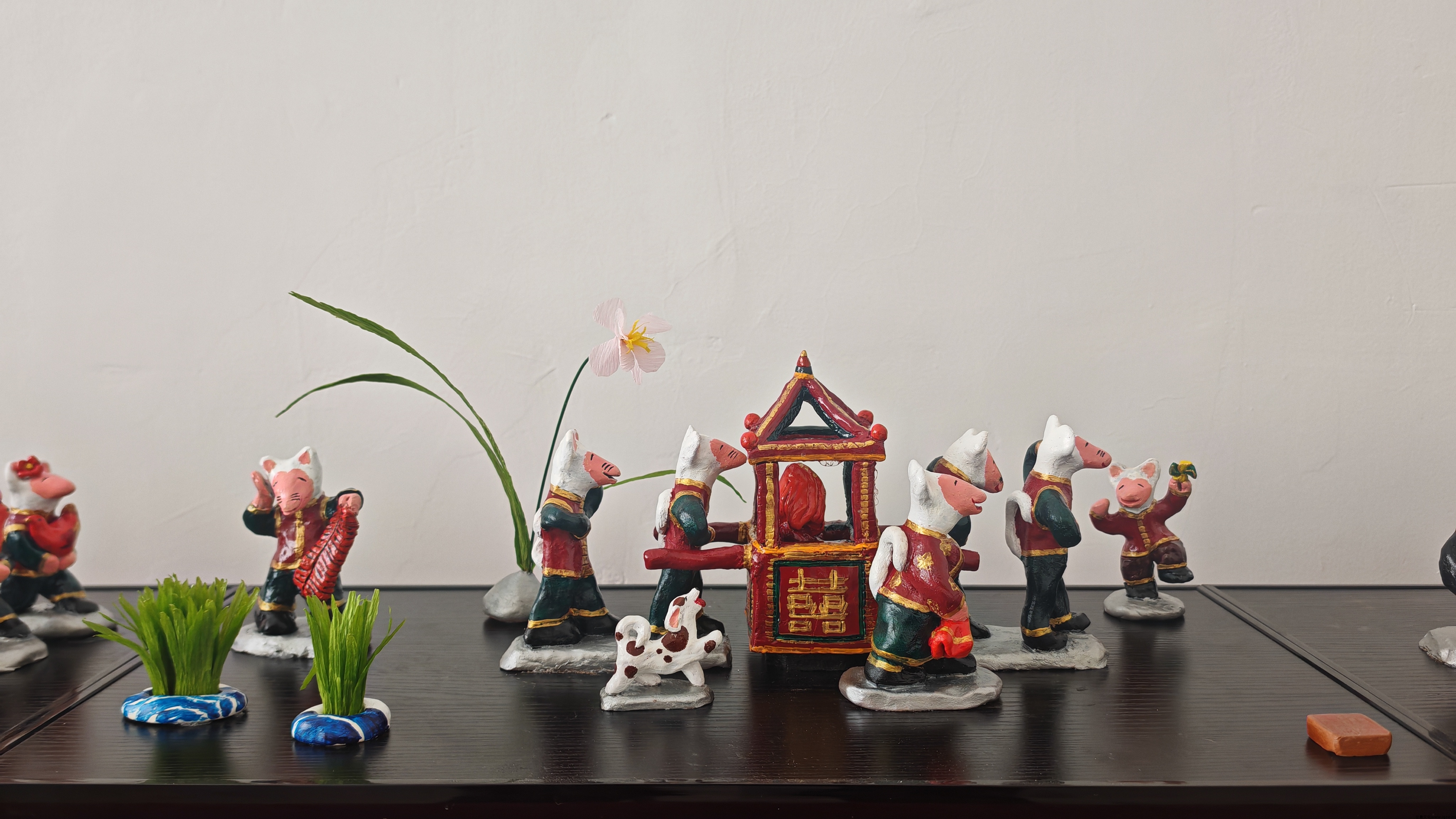 傅氏泥塑傅强代表作：老鼠嫁女赏析